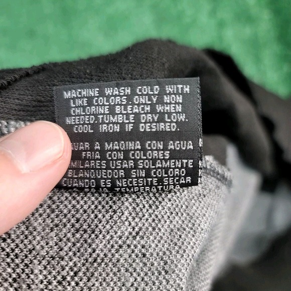 Cambridge Classic Argyle Preppy Black Gray Full Zip Light Sweater Men’s XL - Picture 6 of 8